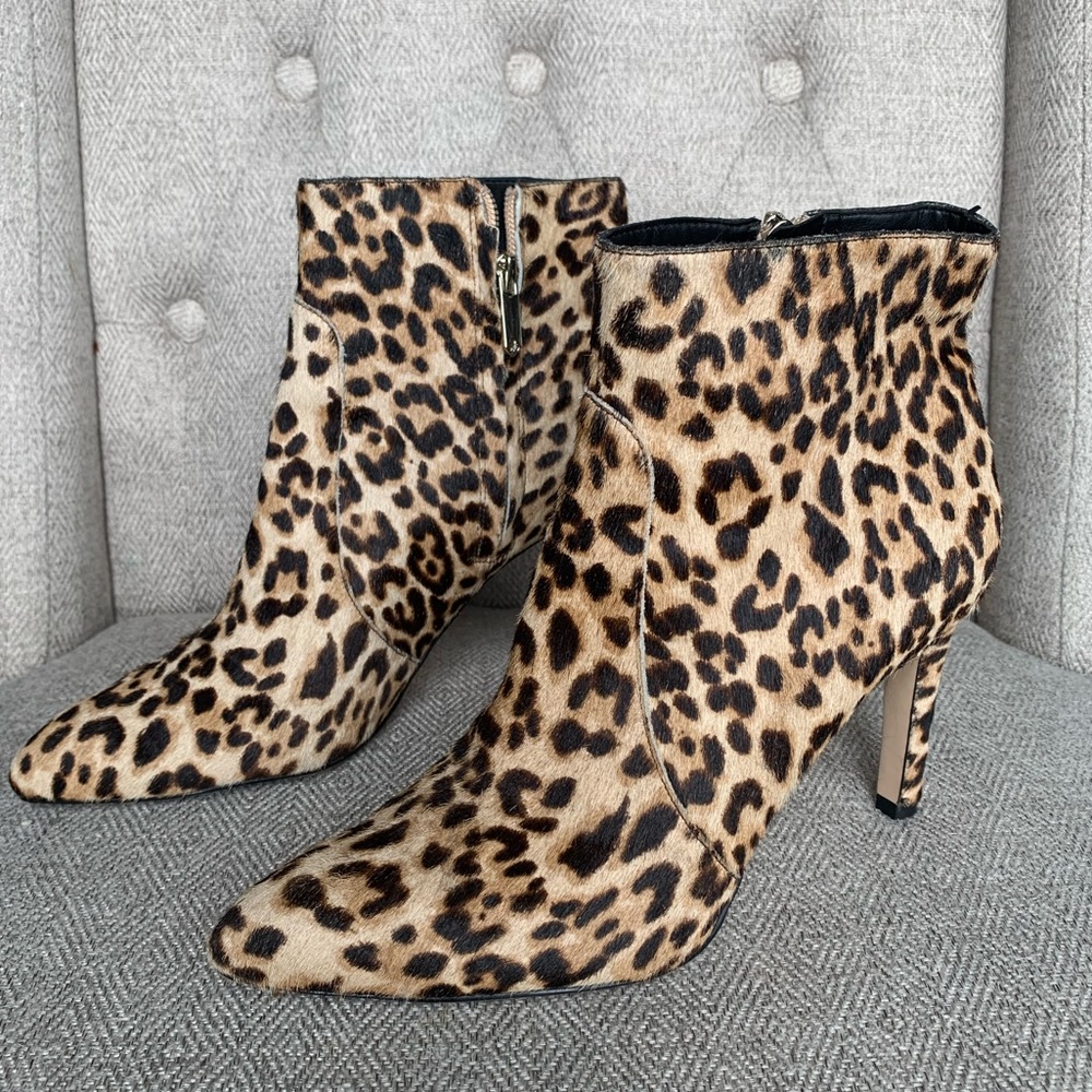 Cheetah heeled bootie